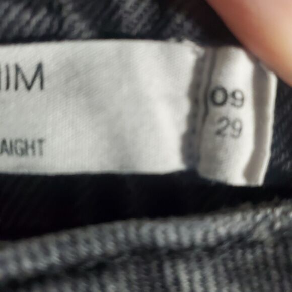 Garage 90s Straight Leg Black Jeans Womens Size 29 High Rise Denim - Picture 3 of 7